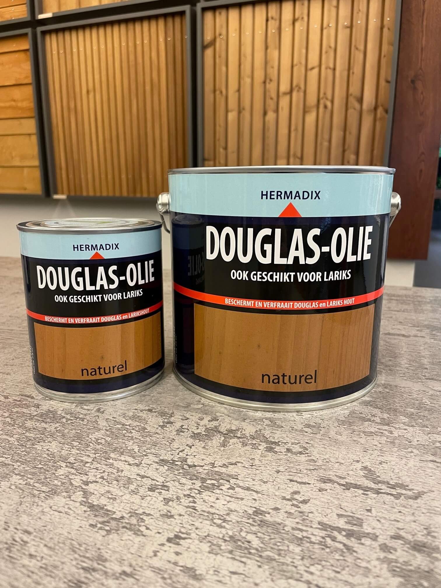 Beits of olie voor Douglas hout