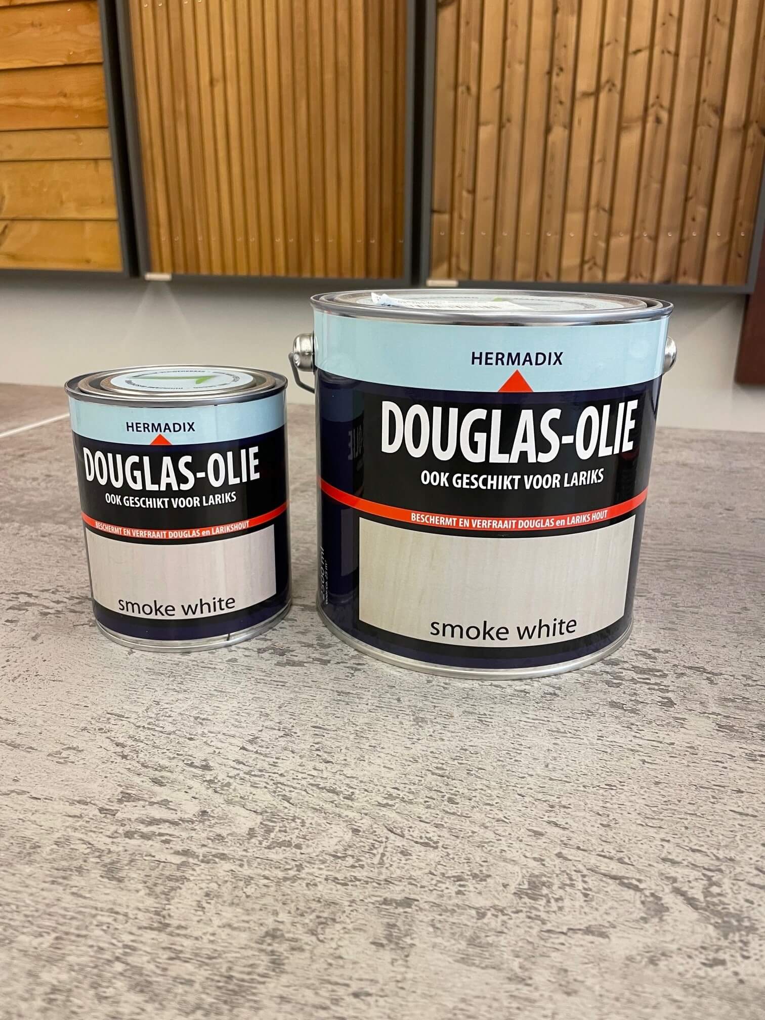 Beits of olie voor Douglas hout