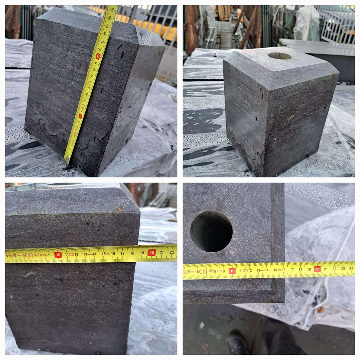 Beton poer antraciet en andere bevestingsmogelijkheden