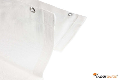 Hoge kwaliteit harmonicadoek in de kleur wit. Het ideale schaduwdoek.