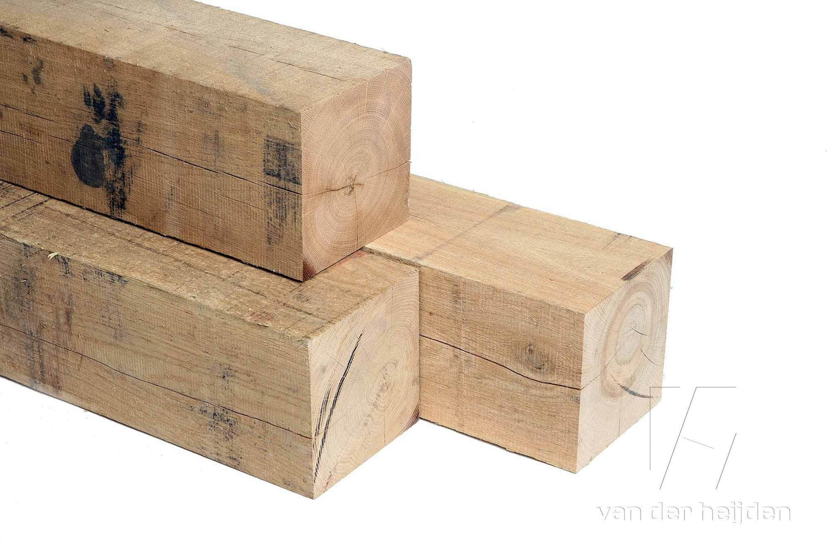 Pergola van Eiken hout 12 x 12 cm kopmaat