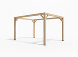 Pergola van Eiken hout met kopmaat 15 x 15 cm