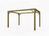 Pergola grenen geïmpregneerd hout 14 x 14 cm kopmaat