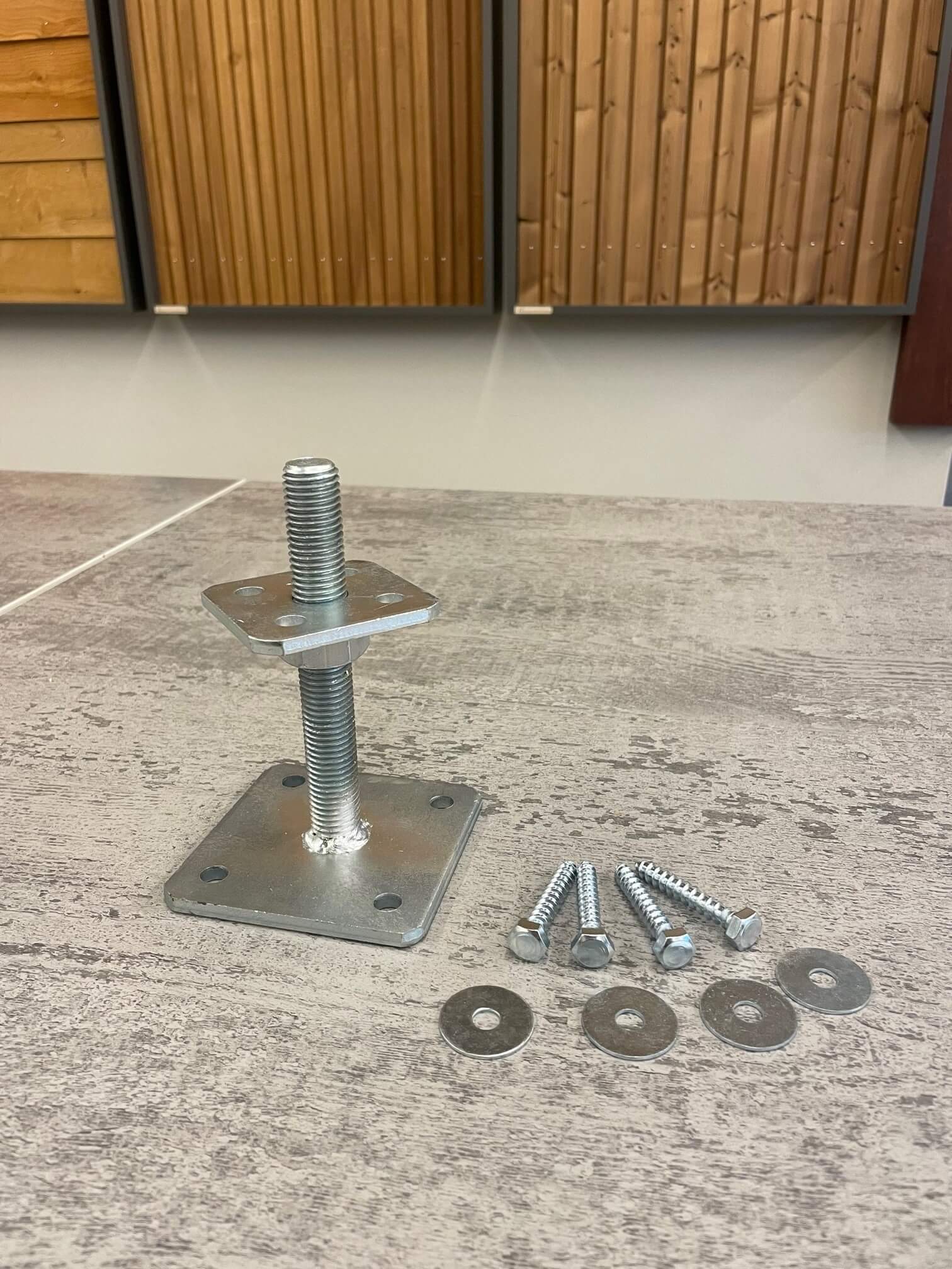 Beton poer antraciet en andere bevestingsmogelijkheden